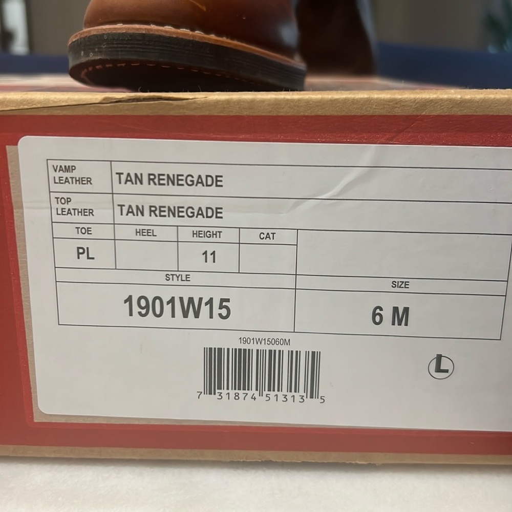 Chippewa Engineer Motorcycle Boots TAN RENEGADE Cowhide Sz 6 only worn once